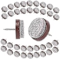 Miniatyrbillede 1 af 2: Filt Glidende Spidser Nælg Diameter 24 Mm 80 Styk Filt Glidende Runde Stol Stoleben_fs