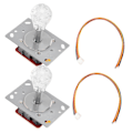 Miniatyrbilde 4 av 5: 2 stk. Joystick Fargerike Lyseffekter Sensitiv Fleksibel Arkadespill Kontrollutstyr for Gaver