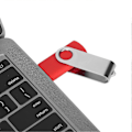 Miniatyrbillede 5 af 5: USB Flash Drive Candy Red Rotatable Portable Storage Memory Stick til PC Tablet 8GB