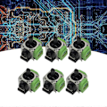 Miniatyrbild 5 av 5: 6 st Hall Elektromagnetisk Joystick Högprecisions Justerbar Elektromagnetisk IC Hall Tumspak 3D Analog Spak