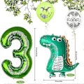 Miniatyrbilde 3 av 5: Ballong Bursdag, 3 År Bursdagsdekorasjon, Luftballong 3 Bursdag, Bursdagsdekorasjon Gutt 3 Dinosaurier, Dino Ballong 3 Bursdag, 3 Bursdag Deko, Dinosau