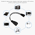 Miniatyrbillede 4 af 5: Dobbelt IEC320 C7 til C20 Kabel Universal Y Strømsdeler Kabel til Bordlampe LCD Skærm Digitalkamera 12,6 tommer