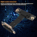 Pikkukuva 3 / 4: PCIE X1 Nouseva Kaapeli Kaksois-oikea Kulma PCIe 3.0 X1 - X1 Jatkokaapeli 8Gbps PCI 1X Nouseva Kortti - 5C