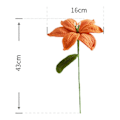 Miniatyrbillede 2 af 5: Håndstrikket Lily Mors Dags Gave Tulipan Rose Hæklede Blomster Kunstig Blomsterbuket Hjemmelavet Skrivebordsindretning Gave