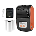 Miniatyrbillede 1 af 5: Bærbar Bluetooth Termisk Printer Håndholdt 58mm Kvitteringsprinter til Ios Android Telefon EU STIK