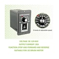 Miniatyrbillede 5 af 5: DC 12-60V Motorhastighedsregulator 20A Justerbar PWM-regulatorkontakt Frem/Tilbage Elektrisk Motorhastighedsregulator
