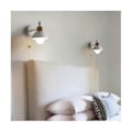 Miniatyrbillede 2 af 5: Stue Veranda Ganglampe Nordisk Minimalistisk Moderne Soveværelse Sengelampe Macaron Vægslampe (Hvid)