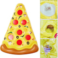 Miniatyrbild 3 av 5: 180 cm Uppblåsbar Pool Float Jätte Pizza Badpool Flytande Vatten Flytande Flottar Badpool Flotte med Mugghållare för Sommar Pool Sjö Strand