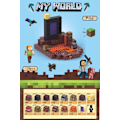 Miniatyrbillede 1 af 4: Minecraft byggeklodser, inklusive 128 sekssidede magnetiske kuber, leveres med 4 dukker (The Nether) The Nether