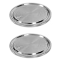 Miniatyrbilde 1 av 5: Klemmer for rør i rustfritt stål, 2 stk. Klemmesluttlokk, 1,5 tommer 304 rustfritt stål sanitærplugg, for 2 tommer OD klemmedeksler