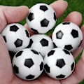 Miniatyrbillede 4 af 4: Hot 6 stk. 32 mm Sort Hvid Fodbold Til Underholdning Fleksibel Trænet Afslappet Børn Lille Fodbold Mini Bordfodboldbolde
