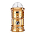 Miniatyrbillede 1 af 5: Solcelled LED Lanterne Lys Genopladelig Udendørs Camping Lommelygte Scene Disco Lys Gold