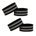 Miniatyrbild 2 av 2: 4 stycken reflekterande band Reflekterande band för handled