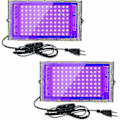Miniatyrbillede 1 af 5: 2 stk. 100W UV LED Floodlight Sort Lys IP65 Vandafvisende Ultraviolet LED Lampe Effektbelysning til Akvarium