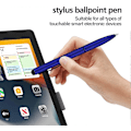 Miniatyrbillede 4 af 4: Soft Touch Click Stylus, 2-i-1 Tilbagekørbar Metal Stylus, Sort Blæk, 4 (