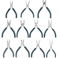 Miniatyrbilde 2 av 5: Tråd-kuttertangsett - Rustfritt stål End Cutting Tang, Nål-nese Tang Håndverktøy for Smykkeproduksjon, Håndverkere og DIY - Dobbel DIY