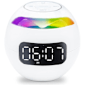 Miniatyrbillede 1 af 4: Digital vækkeur til børn, multifunktionel bas Bluetooth hvid