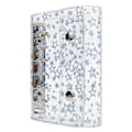 Miniatyrbillede 1 af 5: A7 Budget Binder Cover Klar PVC 6 Ring Binder Glitter Stjerne Genopfyldelig Notesbog Shell Beskytter med 2 Trykknapper
