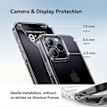 Miniatyrbilde 3 av 5: 2024 Crystal Clear Designet for iPhone 16 Pro Etui, støtsikker beskyttende telefonveske Tynn slank deksel for iPhone 16 Pro, Klar