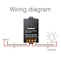 Miniatyrbillede 4 af 5: Trådløs fjernbetjeningsswitch, 3000M lang rækkevidde, AC 100-240V /40A relæ trådløs RF switch kompatibel