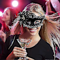 Miniatyrbillede 4 af 5: Par Venetian Maske Maskerade Maske Kvinde Blonder Venetian Maske Til Kvinde Mand Maskerade Fest
