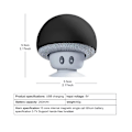 Miniatyrbild 4 av 5: Kreativ bärbar Bluetooth-högtalare mini sugkopp smarttelefon svampformad subwoofer gränsöverskridande barns gåva Yellow