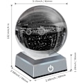 Miniatyrbillede 2 af 5: 3D Solsystem Model Krystalkugle Lasergraveret Hologram med Lysende Base Planet Model Videnskab Astronomi Læringslegetøj