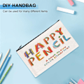 Miniatyrbillede 4 af 5: 10 stk. Canvas Makeuptasker Canvas Lynlåssposer Blyantsæt DIY Håndværk Tasker til Rejser DIY Håndværk S