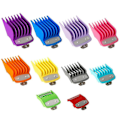 Miniatyrbillede 1 af 5: 10 stk. Clipper Guards til Clipper, Farvede Hårklippere Skæreguides med Metal Clip fra 1/16 tommer