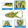 Miniatyrbilde 5 av 5: 2 stk Dobbelte Propeller Frosker Myke Agner Roterende Ben Thunder Frog Myke Fiske Agner Froske Agner