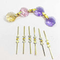 Miniatyrbild 2 av 5: 100-pack 33mm Chandelier Lampdelsförbindelser Chlips Bowtie Pins för Fästning av Kristaller Pärlor Chandelier Ersättningar Belysningstillbehör (go