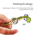 Miniatyrbillede 4 af 5: 2 stk Dobbelt Propeller Frøer Blødt Agnspil Roterende Ben Thunder Frog Blødt Fiskegrej Frø Agnspil