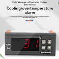 Miniatyrbilde 3 av 5: STC-8000H Sjømatmaskin Temperaturkontroll Kjølelager Skap Termostat Enkelt Kjøling over Alarm 220V