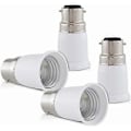 Miniatyrbillede 4 af 4: 4x Sokkeladapter - B22 til E27 Sokkelkonverter - Bajonetfatning Lampeholder Adapter til Halogen LED Pære