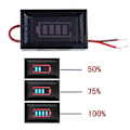 Miniatyrbillede 1 af 5: 3s 12.6v Lithium Batteri Kapacitetsindikator Voltmeter Modul Blå Skærm Shytmv