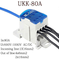 Miniatyrbillede 2 af 5: Ukk80a Terminalblok Skinnefordelingsboks Universal Elektrisk Ledningsforbindelse Shytmv