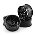 Pikkukuva 4 / 5: 4 kpl 1,9 tuuman muoviset 52 mm pyörän navan vanteet RC-autolle 1/10 On-road Drift Redcat Sakura, musta