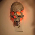 Miniatyrbillede 3 af 4: Natlampe Skrivebordslampe Skelet Design Knogleform Plastik Boligindretning EU Stik 220V