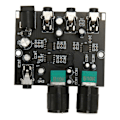 Miniatyrbillede 1 af 5: 2 Indgange 2 Udgange Lydmixer Professionel Volumenkontrol Lav Støj Stabil 2 Vejs Stereo Lydmixer