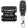 Miniatyrbild 1 av 5: 12V RF LED-dimmer Trådlös ljusstyrka 3-knappars fjärrkontroll DC 12V-24V 30A 360W 720W för 5050 3