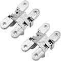 Miniatyrbillede 1 af 5: Usynlige hængsler, skjulte hængsler til møbelhardware foldedør, 2 stykker 118mm*28mm