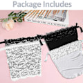 Miniatyrbillede 5 af 5: 4 stk. Blondering Lace Privacy Usynlig BH, Justerbar Dame Clip-on Mock Camisole BH Lace Overlay Beskedenhedspaneler Vest, Lace Anti Peep Usynlig BH Vest til L
