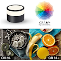 Miniatyrbillede 5 af 5: 100*73mm varm sort lys LED rund loftslampe