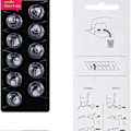 Miniatyrbild 5 av 5: Hörselhjälpsdomer kompatibla med Oticon MiniFit Open Vent Domes: 2 förpackningar (8 mm), Universal domer