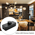 Miniatyrbillede 4 af 5: Inline LED Dimmer Switch, Indbygget Til/Fra og Knapkontrol Dimmer til Dæmpbare 3-100W LED/Glødepærer
