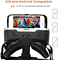 Miniatyrbillede 4 af 5: VR Briller Virtual Reality Briller Kompatibel Med Iphone & Android 3D