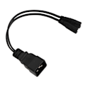 Miniatyrbillede 5 af 5: Dobbelt IEC320 C7 til C20 Kabel Universal Y Strømsdeler Kabel til Bordlampe LCD Skærm Digitalkamera 12,6 tommer