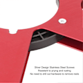 Miniatyrbillede 5 af 5: 1/4 10,5 tommer Tomt Båndspole Aluminium Legering 6 Hull Universal Åbning Maskindel Tomt Optagelsesspole til REVOX Studer Red