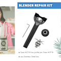 Miniatyrbillede 2 af 5: Blenderblad Reparationskit Fjernelsesværktøj, Drivstik med Pakning til 5200 Serie 64 48 32OZ