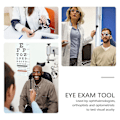 Miniatyrbillede 5 af 5: 1 stk Øjenokkluder Optometri Værktøj Synsprøve Øjenlap Synsprøve Blinder